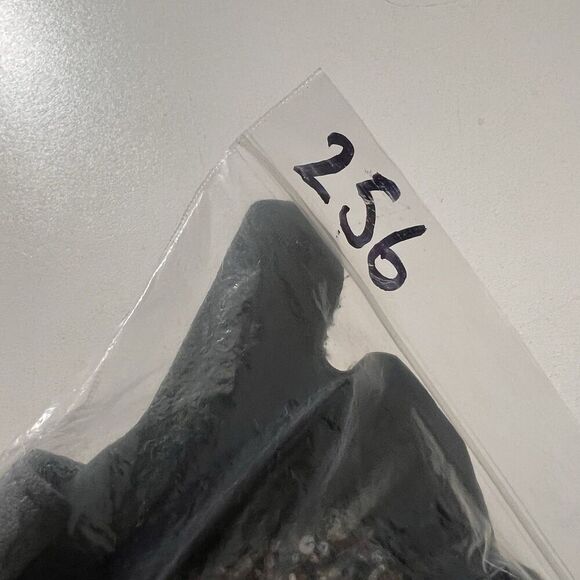 Y2K Genuine Leather Skirt Womens Asymmetric Beaded Front Slit Black Size 6 - Picture 9 of 9